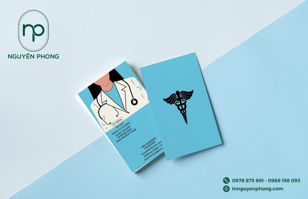 Mẫu card visit bác sĩ giá rẻ